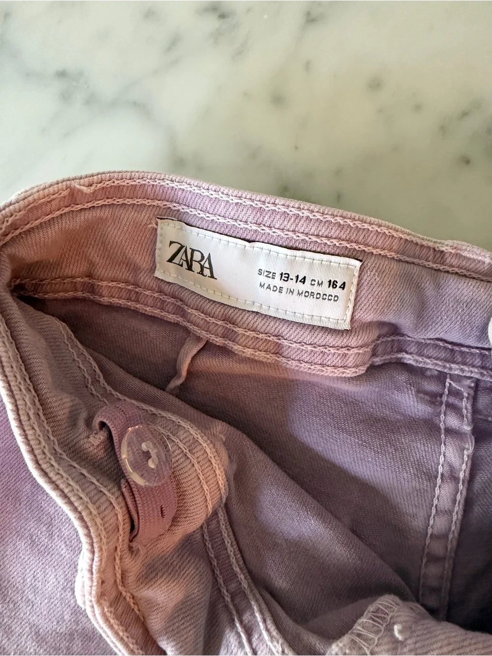 Zara Lavender and Light Gray Jeans
